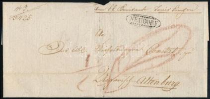 1819 Portós levél / Unpaid cover "NEUDORF"