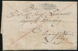 1818 Franco cover "NEUDORF"
