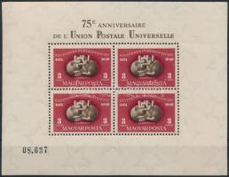 1950 UPU fogazott blokk (180.000) / Mi block 18