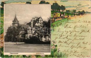 1900 Hannover, Listerturm. Georg Kugelmann / tower. litho frame (EK)