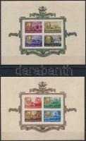 1947 Roosevelt vágott blokkpár (120.000) (szokásos ráncok, sarokhibák) / Mi 10-11 imperforate block pair (usual creases, corner faults)