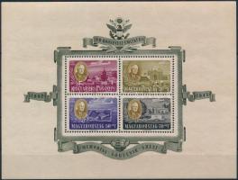 1947 Roosevelt fogazott légi blokk (30.000) (szokásos ráncok) / Mi 11 block (usual creases)