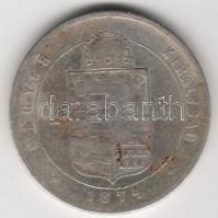 1874K.B. 1Ft ezüst T:3/4