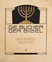 Die Bücher der Bibel: Überlieferung und Gesetz. Das Fünfbuch Mose und das Buch Josua nach des Übersetzung von Reuss. Hrsg. von F. Rahlwes. Zeichnungen von E[phraim] M[oses] Lilien. Band 1. Braunschweig, 1908, George Westermann, 552 p., ill (rézben színes.) E. M. Lilien szecessziós könyvillusztrációival és könyvdíszeivel rendkívül gazdagon illusztrált. Számozott, 28. számú: Maurycy "Ephraim Moses" Lilien (1874-1925) lengyel-zsidó szecessziós könyvillusztrátor, grafikus, az "első cionista művész" által ALÁÍRT példány. Kiadói aranyozott, festett egészpergamen-kötés, amely a lapok szélein túlnyúlik és rájuk van hajtva, aranyozott felső lapélekkel, részben felvágatlan lapokkal, a kiadói monogramjával díszített vízjeles papírra nyomtatva, a borítón kis foltok, néhány helyen kis kopásnyom, de egyébként jó állapotban.