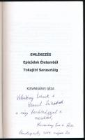 Kisvarsányi Géza: Emlékezés. Epizódok életemből Tokajtól Sarasotáig. DEDIKÁLT! USA, 2011. Kiadói pap...