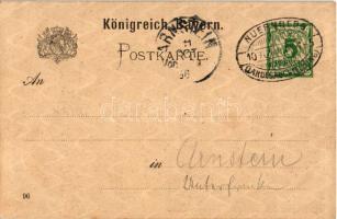 1896 Nürnberg, Bayerische Landes-Ausstellung 1896. / exhibition + 5 Pfennig Ga (EB)