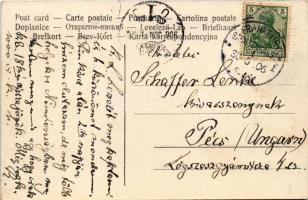 1906 Frankfurt am Main, Pfingstgruss / view, montage with people