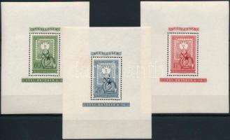 1951 80 éves a magyar bélyeg blokksor (60.000) (1Ft ránc, 2Ft folt)