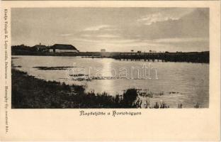 Hortobágy, Napfeljötte a Hortobágyon, napkelte. Telegdi K. Lajos utóda kiadása. Haranghy Gy. amateur felvétele