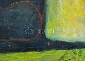 Jelzés nélkül: Színes kép. Olaj, vászon. Apró felületi sérülésekkel. Fakeretben. 30×40 cm