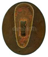 1938. "Református Világgyűlés Debrecen 1938" bronz gomblyukjelvény (23x19mm) T:AU