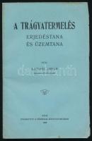 Kotrisz Andor: A trágyatermelés erjedéstana és üzemtana. Pápa, 1926, Főiskolai Könyvnyomda, 132+(12) p. Egyetlen kiadás. Kiadói papírkötés, minimálisan foltos, nagyrészt felvágatlan lapokkal. (Ritka!)
