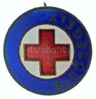 1920-1930 k. "Elsősegély" zománcozott fém jelvény (22mm) T:AU
