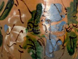 Szilke, Somogy, XIX. sz. Mázas cserép, sérüléssel. 19 cm