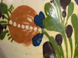 Vizes korsó, Somogy, XIX. sz. Mázas cserép, kis lepattanással. 29 cm