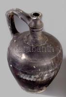 Vizes korsó, Mohács, XIX. sz. Engóbozott cserép, 33 cm