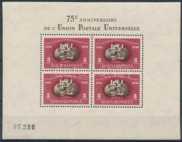 1950 UPU fogazott blokk, szép minőség (180.000) / Mi block 18