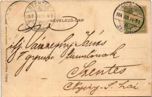 1904 Hortobágy, csikós tanya a Hortobágyon, magyar folklór. Chylinsky felvétele, Mihály Sámuel kiadá...