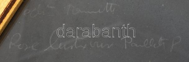 Olvashatatlan jelzéssel: Divat- vagy jelmezterv. Vegyes technika, papír. Üvegezett fakeretben. 41,5x...