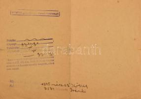 1947 Hadifogoly igazolvány