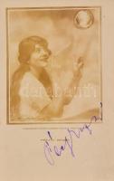ca 1910 Péchy Erzsi(1888-1933) színésznő aláírt fotólapja