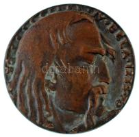 Csúcs Ferenc (1905-1999) 1939. "IV. Béla / Tatárdúlás - Dies Irae am 1241" kétoldalas, öntött bronz emlékérem (50mm) T:XF, patina