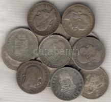1878-90 1Ft ezüst 13db 7kül. évjárat T:3/4
