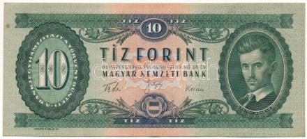 1960. 10Ft "A 090 045744" T:F, szép papír, kis folt Adamo F6