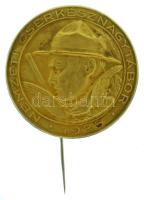 1926. "Nemzeti Cserkésznagytábor" bronz lemezjelvény. Szign.: Sződy Szilárd (1878-1939) (28,5mm) T:AU,XF