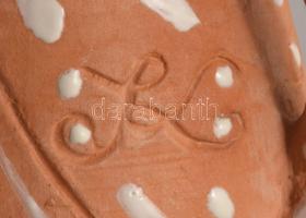 Kovács Margit (1902-1976): Juhász a lován. Színesen festett, engóbozott kerámia. Jelzett, hibátlan.1...