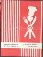 1974 Békés, Körös Gyöngye étterem étlap, hajtva, kis lapszéli sérülésekkel