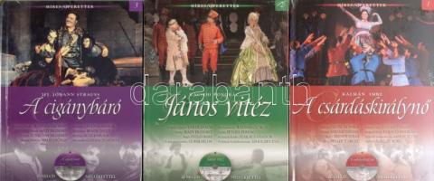 Híres operettek 1-20. Teljes sorozat. Könyvek és CD melléklet Bontatlan fóliában mindegyik