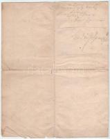 Nagybánya 1862. "Nagybányai királyi bányakapitányság" 7 11/100 bányarészvény-jegy, kitöltv...