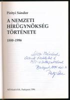 MTI Nemzeti Hírügynökség Története. Vezérig. karácsonyi üdvözlő soraival. DEDIKÁLT! Bp., 1996, MTI K...