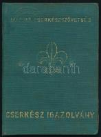 1940 Magyar Cserkészszövetség által kiállított fényképes igazolvány