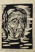 Locher Angéla: Petőfi illusztrációk. Linómetszet, papír, Jelzett a nyomaton, karton lapon. 25x18 cm,...