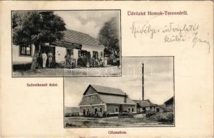 1905 Homokterenye, Homok-Terenne (Mátraterenye); Gőzmalom, Homok-Terenne és Vidéke Fogyasztási és Értékesítő Szövetkezete (Nep. Sz. János Védnöksége alatt) üzlete és saját kiadása (fl)
