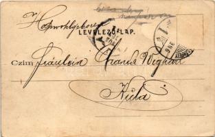 1903 Hódmezővásárhely, Nyári színkör, színház. Grossmann Benedek utóda kiadása. Art Nouveau, floral ...