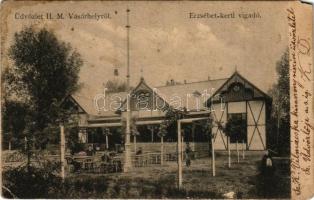 1901 Hódmezővásárhely, Erzsébet kerti vigadó. Posztós Pál kiadása (EM)