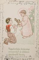 1936-1942 Pokorny Marcella (?-?) festművész, grafikus, művészeti író, rajztanár részére szóló 10 db ...