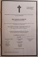 ca 1900-1980 A Kismarty-Lechner és a Doppler családhoz kapcsolódó halotti értestítők gyűjteménye, kb 100 db lefűzve, valamint Kismarty-Lechner Loránd (1883-1963) építész által összeállított gyűjtemény, levelekből aé fénymásolatokból a Doppler családról, melyben elmagyarázza a Diopplerek és a Kismarty Lechnerek kapcsolatát is. Egy mappányi, nagyrészt fénymásokat.