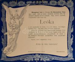 ca 1900-1980 A Kismarty-Lechner és a Doppler családhoz kapcsolódó halotti értestítők gyűjteménye, kb...