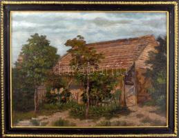 Turmayer jelzéssel: Nagytétény, 1918. Olaj, falemez, fakeretben, 40×53 cm