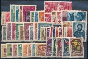 Kis tétel stecklapon az 1940-es és 1950-5s évekből, benne 51 db bélyeg