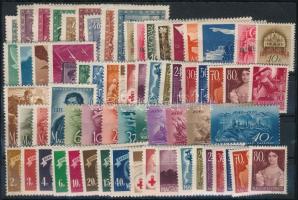 Kis tétel stecklapon az 1930-as 1940-es évekből, benne 68 db bélyeg