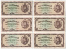 1946. 100.000.000P (6x) T:XF-F szép papír Adamo P27