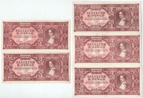 1946. 100.000BP (5x) T:XF Adamo P36