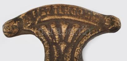 Cserkész fokos, réz. Esztergom felirattal 15 cm