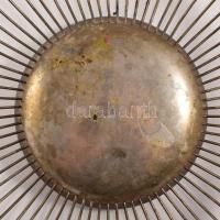 Ezüstözött alpakka gyümölcskosár. Jelzett d: 25 cm