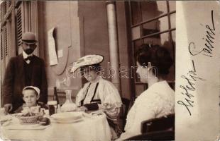 1908 Budapest, Polgári életkép. photo (EK)